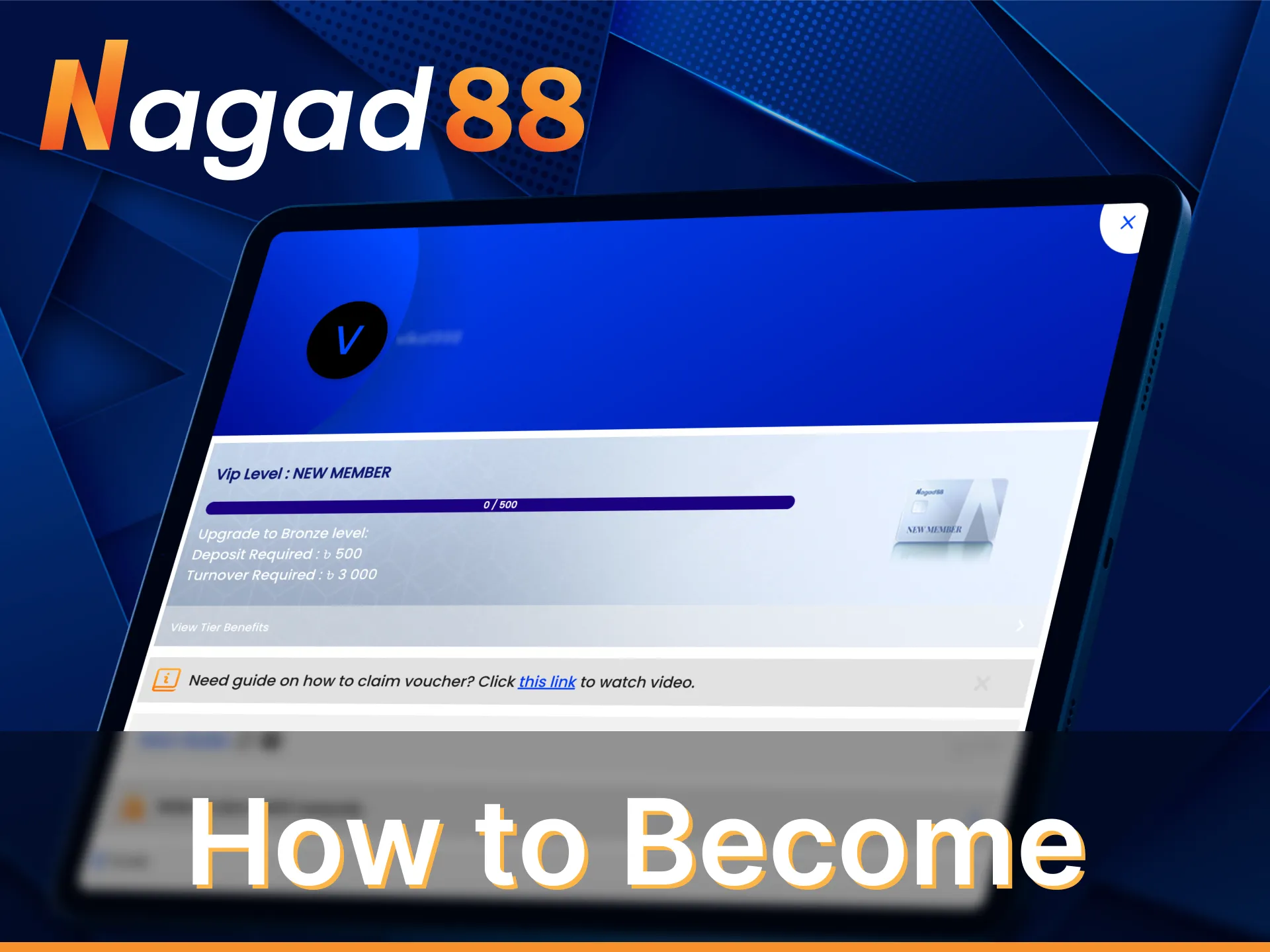 To become a member of Nagad88 VIP club is simple.